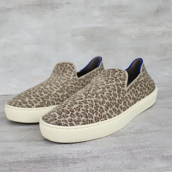 Rothy's Brown Leopard Print Loafers - Picture 2 of 13